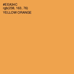 #EEA34C - Yellow Orange Color Image